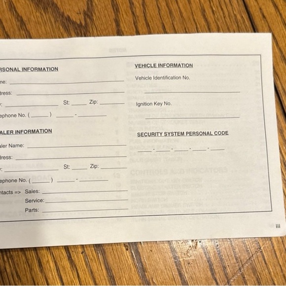 2001 Harley Davidson, DYNA model owners manual - Picture 6 of 7